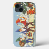 Oude Kerstmis, Elfen in het Sneeuwbos Winter Case-Mate iPhone Case (Achterkant)