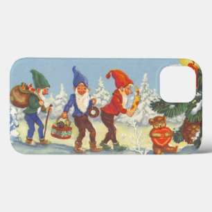 Oude Kerstmis, Elfen in het Sneeuwbos Winter Case-Mate iPhone Case
