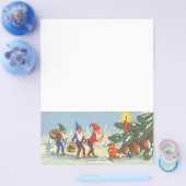 Oude Kerstmis, Elfen in het Sneeuwbos Winter Flyer (Enkel)