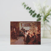 Oude Kerstmis Feestdagenkaart (Staand voorkant)