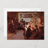 Oude Kerstmis Feestdagenkaart (Voorkant / Achterkant)