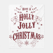 Oude Kerstmis Fleece Deken (Voorkant)