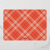 Oude Kerstmis Folie Feestdagenkaart (Achterkant)