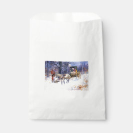 Oude Kerstmis in New England (door Charles Russell Bedankzakje