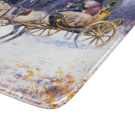 Oude Kerstmis in New England (door Charles Russell Snijplank (Hoek)