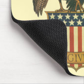 Oude Kerstmis kalkoen, Adelaar, Amerikaanse vlag Muismat (Hoek)