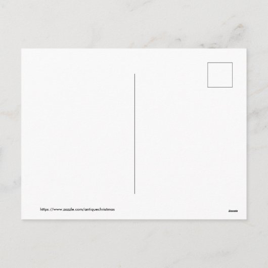 Oude Kerstmis, Kerstman Feestdagenkaart (Achterkant)