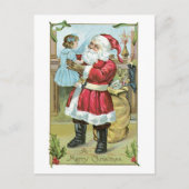 Oude Kerstmis, Kerstman Feestdagenkaart (Voorkant)