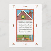 Oude Kerstmis, Kerstman Feestdagenkaart (Voorkant)