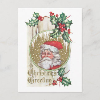 Oude Kerstmis, Kerstman Feestdagenkaart