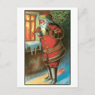 Oude Kerstmis, Kerstman Feestdagenkaart