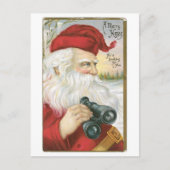 Oude Kerstmis, Kerstman Feestdagenkaart (Voorkant)