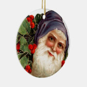 Oude Kerstmis, Kerstman Keramisch Ornament (Rechts)