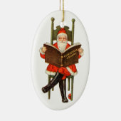 Oude Kerstmis, Kerstman Keramisch Ornament (Rechts)