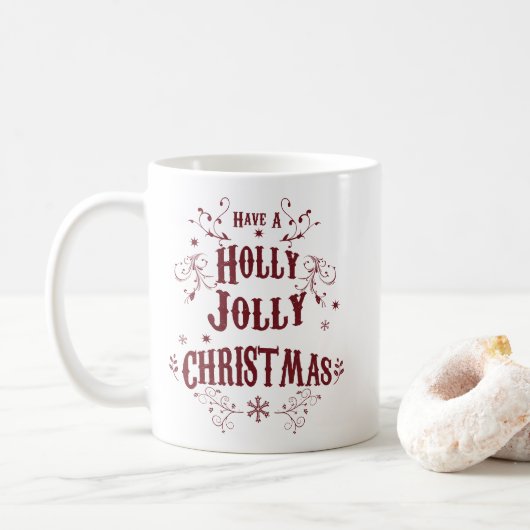 Oude Kerstmis Koffiemok (Met donut)