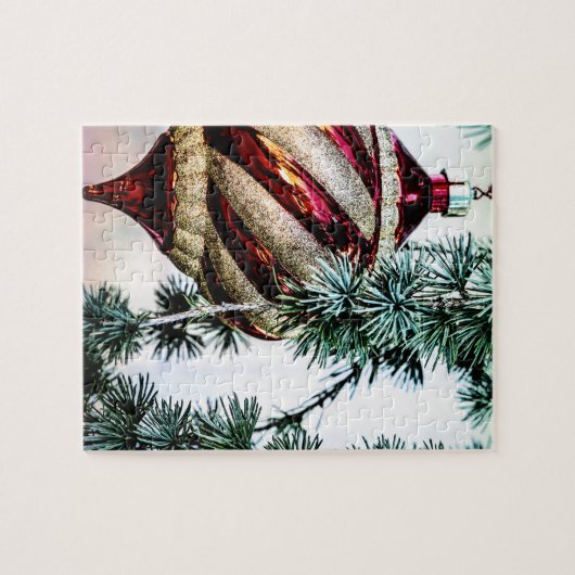 Oude kerstmis legpuzzel (Horizontaal)