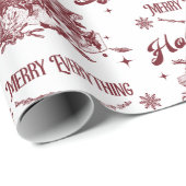 Oude Kerstmis met Hulst Cadeaupapier (Rol Hoek)