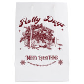 Oude Kerstmis met Hulst Medium Cadeauzakje (Achterkant)