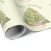 Oude kerstmis op maat cadeaupapier (Rol Hoek)