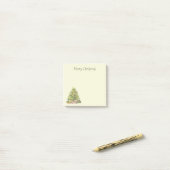 Oude kerstmis post-it® notes (Op bureau)