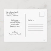 Oude Kerstmis Postzegel Feestdagenkaart (Achterkant)