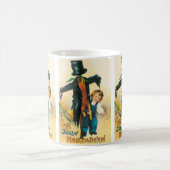 Oude Kerstmis Schattige Halloween Vogelverschrikke Koffiemok (Center)