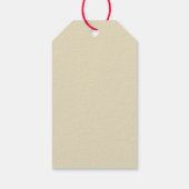 Oude Kerstmis Teddybeer Cadeaulabel (Achterkant)