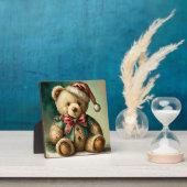 Oude Kerstmis Teddybeer Fotoplaat (Insitu)