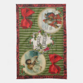 Oude kerstmis theedoek (Verticaal)