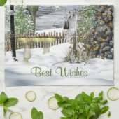  Oude Kerstmis Theedoek (Gevouwen)