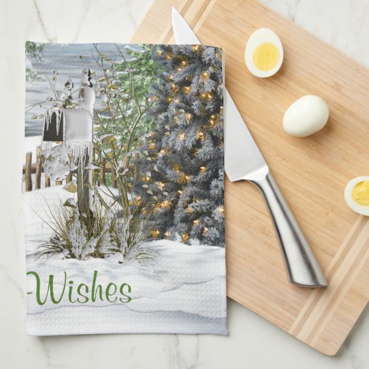  Oude Kerstmis Theedoek (Quarter Fold)