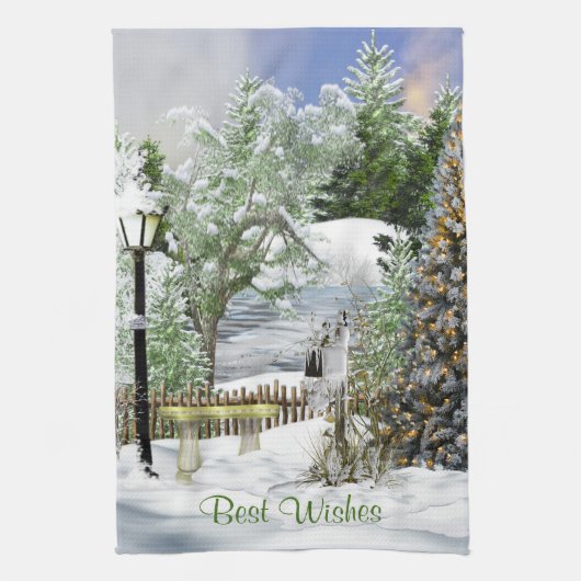  Oude Kerstmis Theedoek (Verticaal)