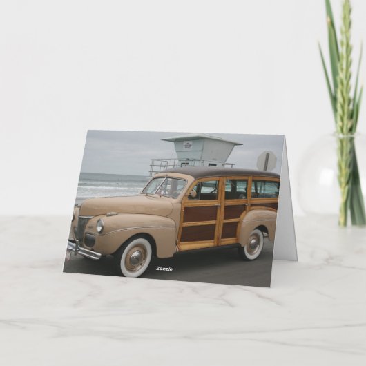 Oude Kerstmis van de Mode Feestdagen Kaart (Achterkant)