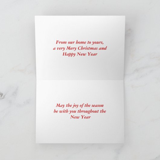 Oude Kerstmis van de Mode Feestdagen Kaart (Binnen)