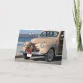 Oude Kerstmis van de Mode Feestdagen Kaart (Voorkant)