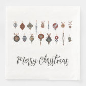 Oude Kerstmis Versieringen Servet (Voorkant)