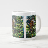 Oude Kerstmis, Victoriaanse Kerstman met Kerstboom Grote Koffiekop (Voorkant rechts)