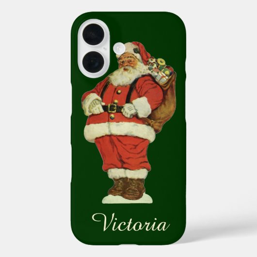 Oude Kerstmis, Victoriaanse Kerstman met Speelgoed Case-Mate iPhone Case (Achterkant)