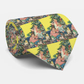 Oude Kerstochtend, Kinderen die Cadeaus Openen Stropdas (Opgerold)