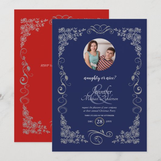 Oude Kerstpartijfoto 'Brave of Braaf' Kaart (Voorkant / Achterkant)