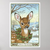 Oude kerstposter poster (Voorkant)