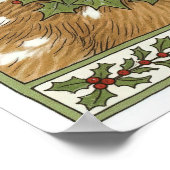 Oude kerstposter poster (Hoek)