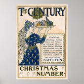 Oude kerstposter poster (Voorkant)