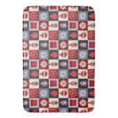 Oude kerstquilt met fashioned badmat (Voorkant Verticaal)