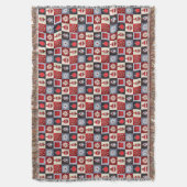 Oude kerstquilt met fashioned deken (Voorkant Verticaal)