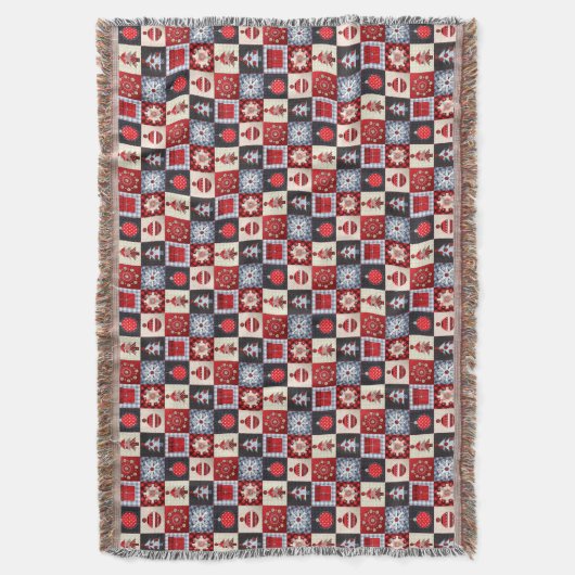 Oude kerstquilt met fashioned deken (Voorkant Verticaal)