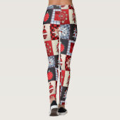 Oude kerstquilt met fashioned leggings (Achterkant)