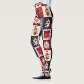 Oude kerstquilt met fashioned leggings (Links)