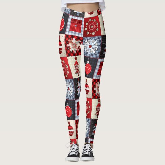 Oude kerstquilt met fashioned leggings (Voorkant)