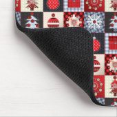 Oude kerstquilt met fashioned muismat (Hoek)